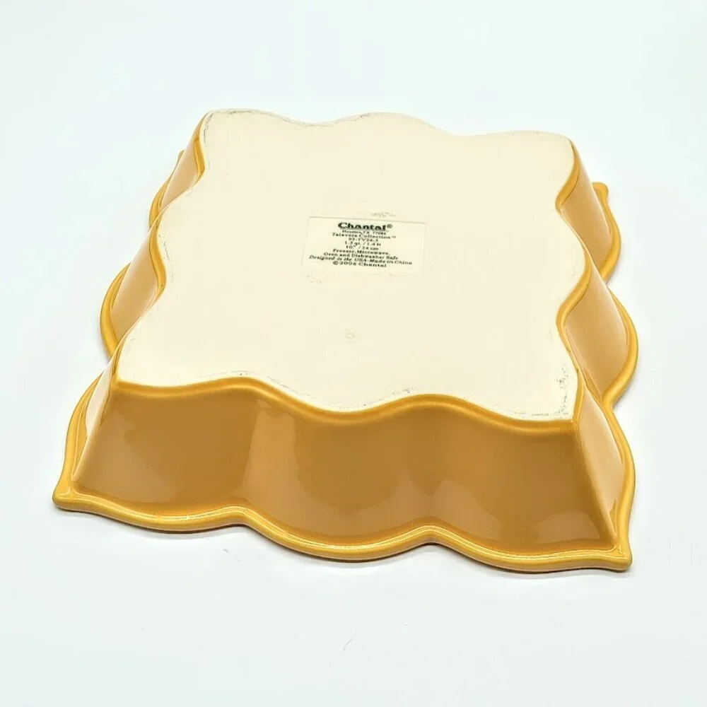 Chantal Talavera Collection Yellow 10-Inch Square Bakeware